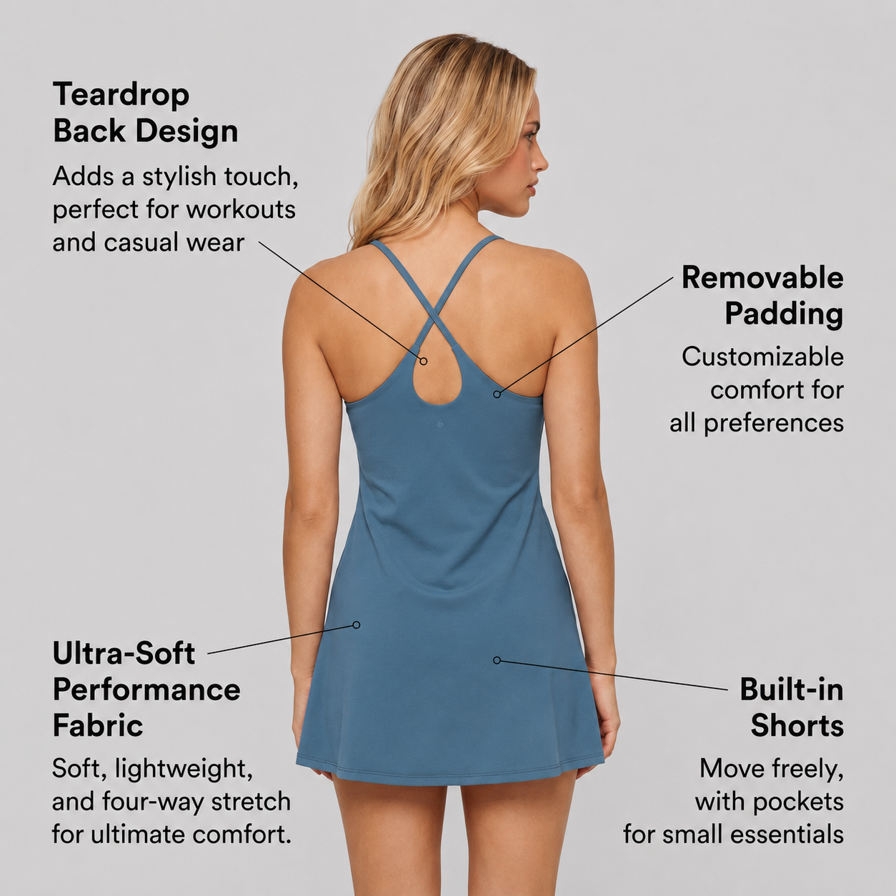 🔥Limited-Time Deal🔥 Easy Peezy Active Dress