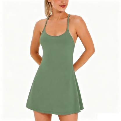 🔥Last day promotion🔥Plush Backless Active Dress-Easy Peezy Edition