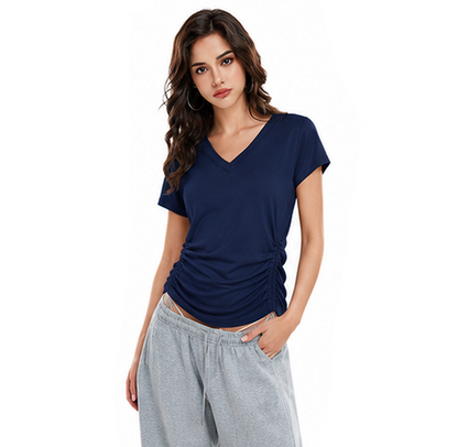 🔥 Women's V-Neck Everyday Tee | Ultra-Soft, Flattering Fit & All-Day Comfort 💖