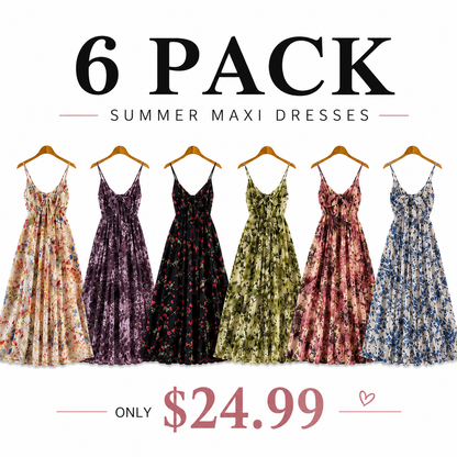 Women's Boho Floral Cami A-Line Summer Dress