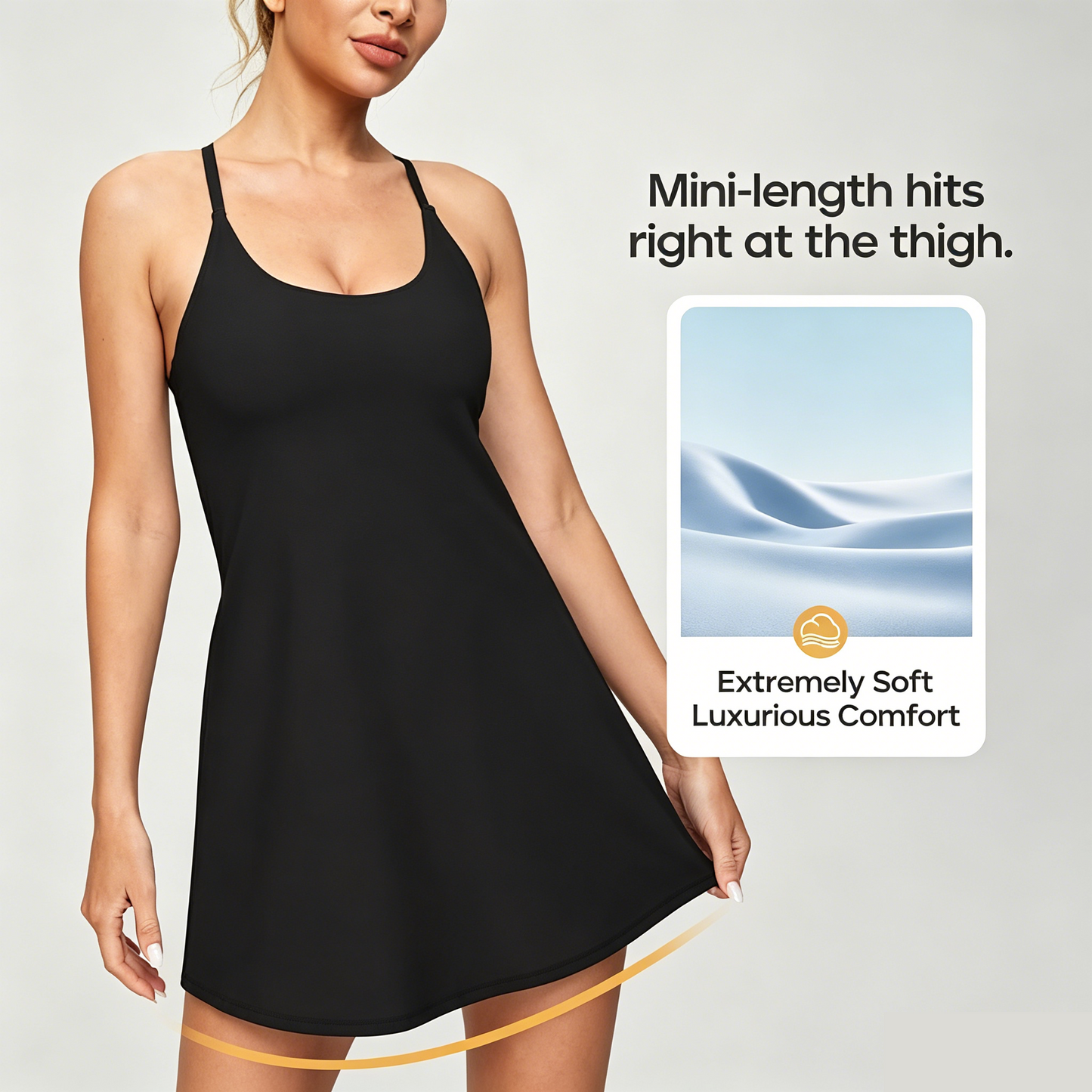 🔥Last day promotion🔥Plush Backless Active Dress-Easy Peezy Edition