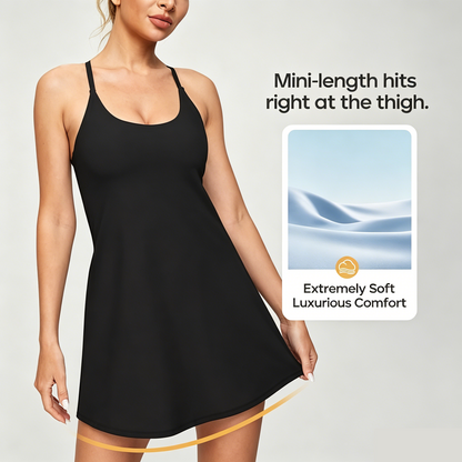 🔥Last day promotion🔥Plush Backless Active Dress-Easy Peezy Edition